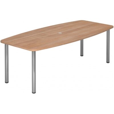 Table de conférence Hammerbacher KT22C Noyer - Réglable en Hauteur - Publicité Table de conférence Hammerbacher KT22C Noyer - Réglable en Hauteur - Publicité