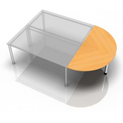 Table de travail réglable en hauteur HAMMERBACHER - Pied de support blanc stable - Matériaux durables - Publicité Table de travail réglable en hauteur HAMMERBACHER - Pied de support blanc stable - Matériaux durables - Publicité