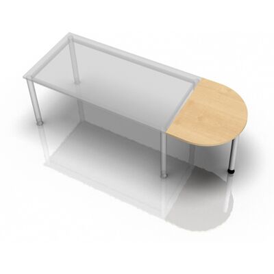 Extension de bureau réglable MC Modèle - 80x60 cm Argent - Publicité Extension de bureau réglable MC Modèle - 80x60 cm Argent - Publicité
