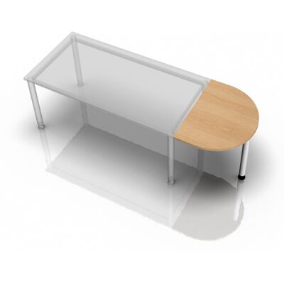 hjh OFFICE PRO LA60 W - Table d'extension - Blanc - Réglable en hauteur - Petites réunions - Publicité hjh OFFICE PRO LA60 W - Table d'extension - Blanc - Réglable en hauteur - Petites réunions - Publicité