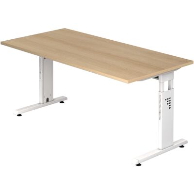 HAMMERBACHER OS 16 bureau réglable en hauteur blanc 160x80 cm - Publicité HAMMERBACHER OS 16 bureau réglable en hauteur blanc 160x80 cm - Publicité