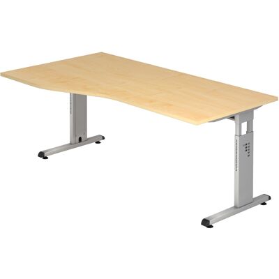 HAMMERBACHER Brandeo Bureau réglable en hauteur hêtre - Bureau - Publicité HAMMERBACHER Brandeo Bureau réglable en hauteur hêtre - Bureau - Publicité