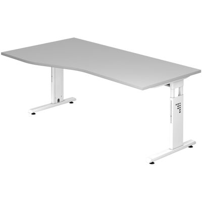 Bureau réglable en hauteur HAMMERBACHER OS 18 - 180x80/100cm - Publicité Bureau réglable en hauteur HAMMERBACHER OS 18 - 180x80/100cm - Publicité