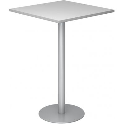 Table haute Kaiserkraft - Acier, Gris clair, 1116mm H - Publicité Table haute Kaiserkraft - Acier, Gris clair, 1116mm H - Publicité
