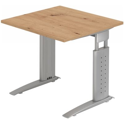 hjh OFFICE PRO UNDA 8 S Bureau réglable en hauteur - Acier, Argent, 80x80 - Publicité hjh OFFICE PRO UNDA 8 S Bureau réglable en hauteur - Acier, Argent, 80x80 - Publicité