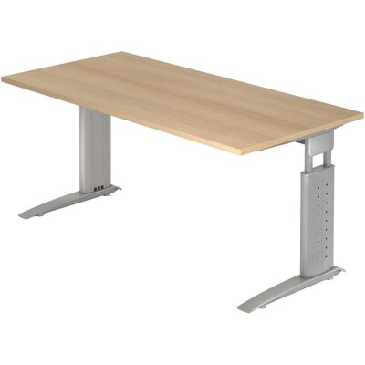 Bureau réglable HAMMERBACHER US16 - 160x80cm - Publicité Bureau réglable HAMMERBACHER US16 - 160x80cm - Publicité
