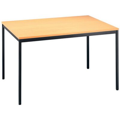 Table Polyvalente Hammerbacher - Acier noir FSC 120x80cm - Publicité Table Polyvalente Hammerbacher - Acier noir FSC 120x80cm - Publicité