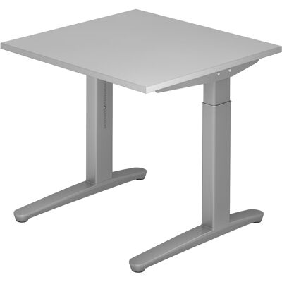 hjh OFFICE PRO XTRA XB 8 SS Bureau - Gris 80 x 80 réglable en hauteur - Publicité hjh OFFICE PRO XTRA XB 8 SS Bureau - Gris 80 x 80 réglable en hauteur - Publicité