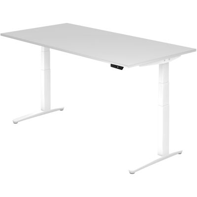 Bureau électrique réglable Hammerbacher - Blanc - 200x100cm - Publicité Bureau électrique réglable Hammerbacher - Blanc - 200x100cm - Publicité