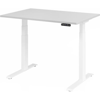 Bureau électrique réglable en hauteur Hammerbacher XDKB12 - Pied en C blanc, 120x80cm - Publicité Bureau électrique réglable en hauteur Hammerbacher XDKB12 - Pied en C blanc, 120x80cm - Publicité