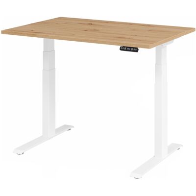 Bureau réglable en hauteur HAMMERBACHER - 120x80cm, Blanc, Électrique - Publicité Bureau réglable en hauteur HAMMERBACHER - 120x80cm, Blanc, Électrique - Publicité