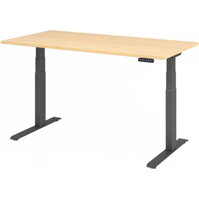 Bureau debout Hammerbacher - Réglable en hauteur électrique - Hêtre - 160x80 cm - Publicité Bureau debout Hammerbacher - Réglable en hauteur électrique - Hêtre - 160x80 cm - Publicité