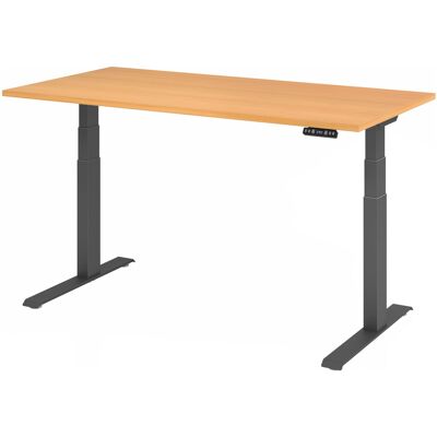 Bureau réglable en hauteur Hammerbacher - 160x80cm - Ergonomique, Électrique - Publicité Bureau réglable en hauteur Hammerbacher - 160x80cm - Ergonomique, Électrique - Publicité