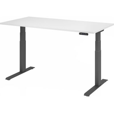 Bureau électrique assis/debout Hammersbacher - 160x80cm, Blanc - Publicité Bureau électrique assis/debout Hammersbacher - 160x80cm, Blanc - Publicité