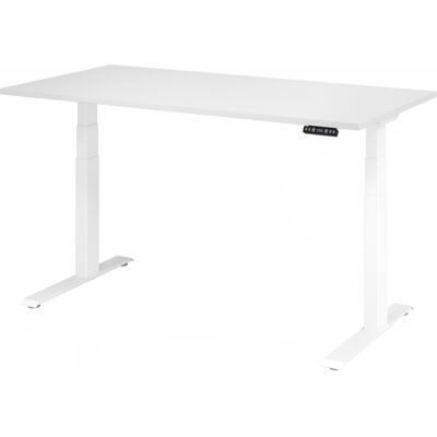 Bureau électrique réglable HAMMERBACHER - Blanc, 160x80cm - Publicité Bureau électrique réglable HAMMERBACHER - Blanc, 160x80cm - Publicité