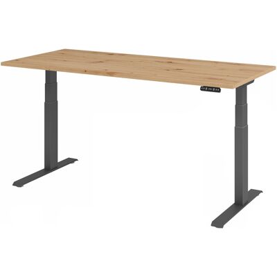 hjh OFFICE PRO XDKB 19 G Bureau électrique réglable en hauteur - Chêne - Publicité hjh OFFICE PRO XDKB 19 G Bureau électrique réglable en hauteur - Chêne - Publicité