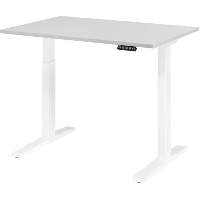 Bureau électrique réglable HAMMERBACHER XMKA12 - Blanc et Gris Clair - Publicité Bureau électrique réglable HAMMERBACHER XMKA12 - Blanc et Gris Clair - Publicité