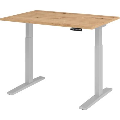 HAMMERBACHER Modèle XMKA12 Bureau réglable - Chêne, Pied en C, 120x80 cm - Publicité HAMMERBACHER Modèle XMKA12 Bureau réglable - Chêne, Pied en C, 120x80 cm - Publicité