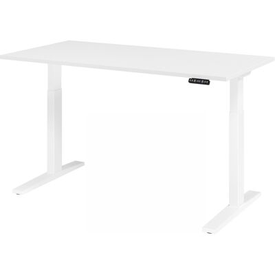 Bureau électrique réglable en hauteur blanc HAMMERBACHER - Publicité Bureau électrique réglable en hauteur blanc HAMMERBACHER - Publicité