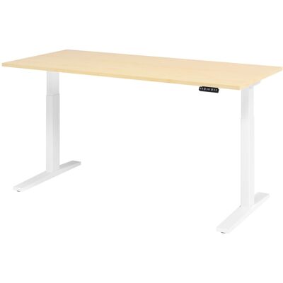 Bureau électrique réglable en hauteur Hammerbacher - 180x80cm Blanc - Publicité Bureau électrique réglable en hauteur Hammerbacher - 180x80cm Blanc - Publicité