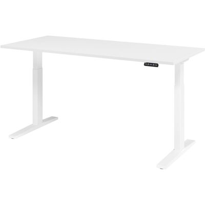 Bureau réglable Hammerbacher - Blanc 180x80 - Électrique - Publicité Bureau réglable Hammerbacher - Blanc 180x80 - Électrique - Publicité