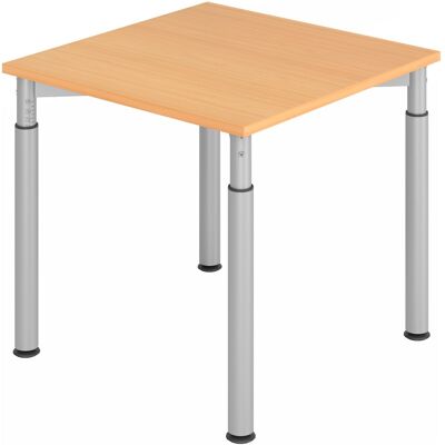 HAMMERBACHER YS08 Bureau ajustable - 80x80cm Beige - Publicité HAMMERBACHER YS08 Bureau ajustable - 80x80cm Beige - Publicité