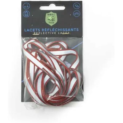 Lacets réfléchissants Toad Blanc TU Unisex - Publicité Lacets réfléchissants Toad Blanc TU Unisex - Publicité