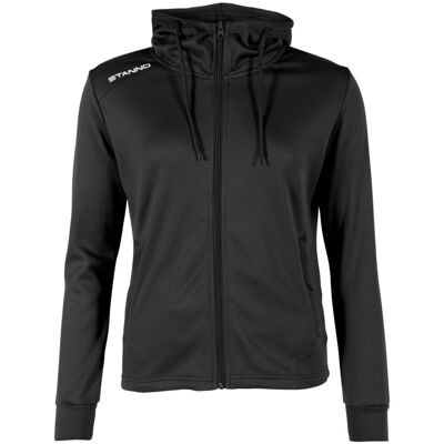 Veste de survêtement à capuche full zip femme Stanno Field Noir XS Female - Publicité Veste de survêtement à capuche full zip femme Stanno Field Noir XS Female - Publicité