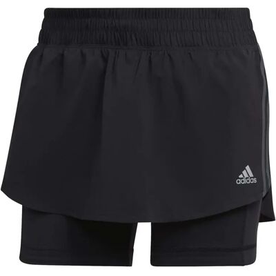Jupe-short à 3 bandes femme adidas Run Icons Noir L Female - Publicité Jupe-short à 3 bandes femme adidas Run Icons Noir L Female - Publicité