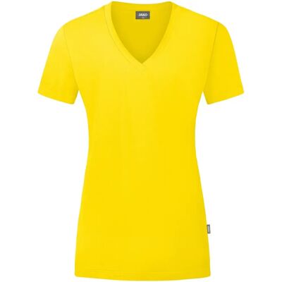 T-Shirt Bio JAKO - Jaune - Coupe classique - Publicité T-Shirt Bio JAKO - Jaune - Coupe classique - Publicité