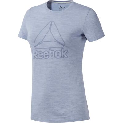 Reebok EC2323 T-Shirt Logo Marbre - Entraînement Été Femmes - Publicité Reebok EC2323 T-Shirt Logo Marbre - Entraînement Été Femmes - Publicité