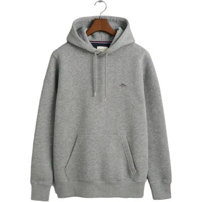 Sweatshirt à capuche Gant Regular Shield Gris 2XL Male - Publicité Sweatshirt à capuche Gant Regular Shield Gris 2XL Male - Publicité