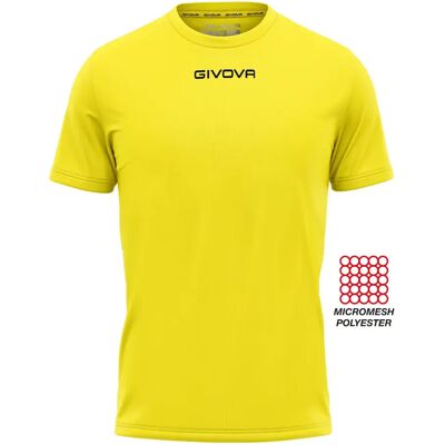 Givova - MAC010007 - Jaune - XXS - Maillot de football - Publicité Givova - MAC010007 - Jaune - XXS - Maillot de football - Publicité