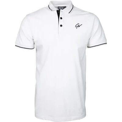 GORILLA WEAR - Delano Polo - Blanc/Noir - XL - Polo - Publicité GORILLA WEAR - Delano Polo - Blanc/Noir - XL - Polo - Publicité