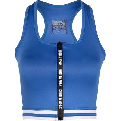 Brassière zippé femme Gorilla Wear Mesa Bleu L Female - Publicité Brassière zippé femme Gorilla Wear Mesa Bleu L Female - Publicité