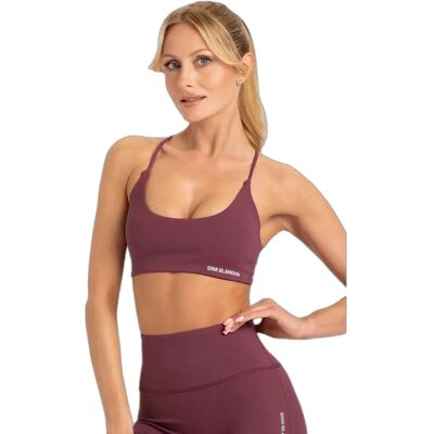 Brassière dos nu femme Gym Glamour Open Rouge S Female - Publicité Brassière dos nu femme Gym Glamour Open Rouge S Female - Publicité