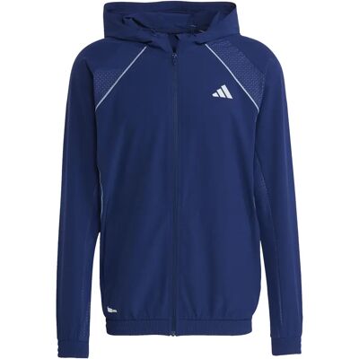 Veste de survêtement à capuche adidas Tech Apparel Bleu L Male - Publicité Veste de survêtement à capuche adidas Tech Apparel Bleu L Male - Publicité