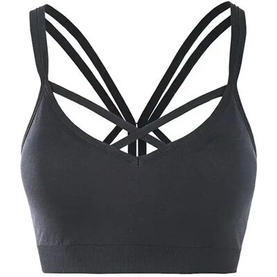 Brassière femme Athlecia Tulip Noir 2XS/XS Female - Publicité Brassière femme Athlecia Tulip Noir 2XS/XS Female - Publicité