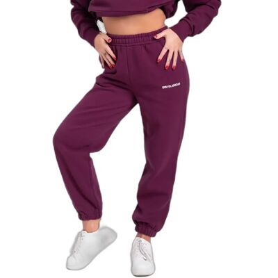 Pantalon de jogging femme Gym Glamour Classic Violet S Female - Publicité Pantalon de jogging femme Gym Glamour Classic Violet S Female - Publicité