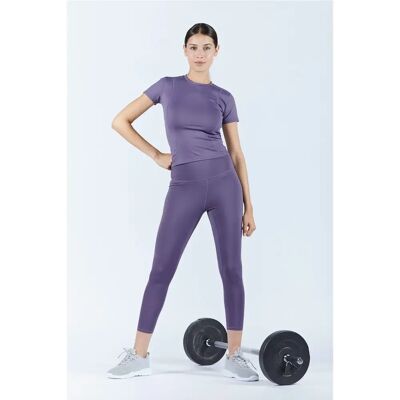Leggings Violet Jamie de Onamaste - Ajustement Compression - Publicité Leggings Violet Jamie de Onamaste - Ajustement Compression - Publicité