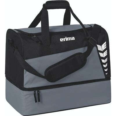 Sac de sport avec compartiment inférieur Erima Six Wings Gris S Unisex - Publicité Sac de sport avec compartiment inférieur Erima Six Wings Gris S Unisex - Publicité