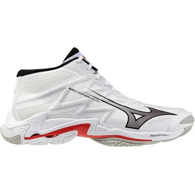 Chaussures indoor Mizuno Wave Lightning Elite Mid Blanc 42 Male - Publicité Chaussures indoor Mizuno Wave Lightning Elite Mid Blanc 42 Male - Publicité