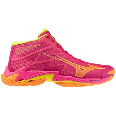 Chaussures indoor Mizuno Wave Lightning Elite Mid. Rose 42,5 Male - Publicité Chaussures indoor Mizuno Wave Lightning Elite Mid. Rose 42,5 Male - Publicité