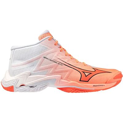 Chaussures indoor Mizuno Wave Lightning Elite Mid Orange 43 Unisex - Publicité Chaussures indoor Mizuno Wave Lightning Elite Mid Orange 43 Unisex - Publicité