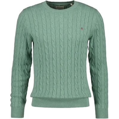 Pull maille torsadée Gant Classic Vert XL Male - Publicité Pull maille torsadée Gant Classic Vert XL Male - Publicité