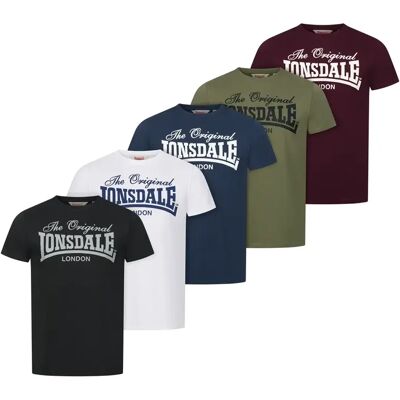 T-shirt Lonsdale Fittonhill (x5) Multicolore L Male - Publicité T-shirt Lonsdale Fittonhill (x5) Multicolore L Male - Publicité
