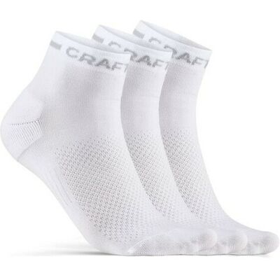 Chaussettes Craft core dry mid (x3) Blanc 43/45 Unisex - Publicité Chaussettes Craft core dry mid (x3) Blanc 43/45 Unisex - Publicité