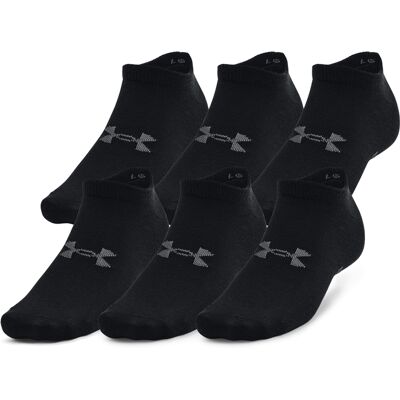 Chaussettes Under Armour Essential No Show (x6) Noir S Male - Publicité Chaussettes Under Armour Essential No Show (x6) Noir S Male - Publicité