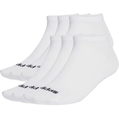 Chaussettes adidas Linear Crew (x6) Blanc 40/42 Unisex - Publicité Chaussettes adidas Linear Crew (x6) Blanc 40/42 Unisex - Publicité