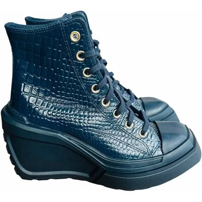 Bottines en cuir femme Converse Chuck 70 De Luxe Bleu 38,5 Female - Publicité Bottines en cuir femme Converse Chuck 70 De Luxe Bleu 38,5 Female - Publicité